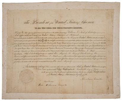 1861 Tremendous Abraham Lincoln Signed 1861 Presidential Document With Bold Signature (PSA/DNA)